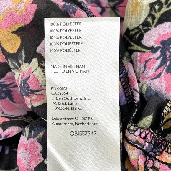 Free People Cottage Fairycore Maybel Floral Crop Blouse Femme Size XS-Small* - Picture 12 of 13